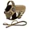 Tactical Dog Harness With MOLLE Pouch And Leash For Large Dogs 16