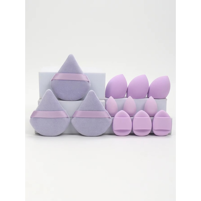 AllPurpose 12Piece Makeup Sponge Set With Puffs And Beauty Eggs 13