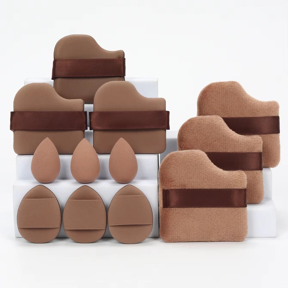 AllPurpose 12Piece Makeup Sponge Set With Puffs And Beauty Eggs 23