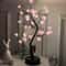 Cherry Blossom Bonsai LED Tree Lamp Touch Switch USB Or Battery Powered Table Decor Light 0