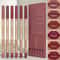 6Piece Velvet Matte Lip Liner Pencil Set LongLasting Waterproof Definition 4