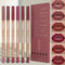 6Piece Velvet Matte Lip Liner Pencil Set LongLasting Waterproof Definition 4