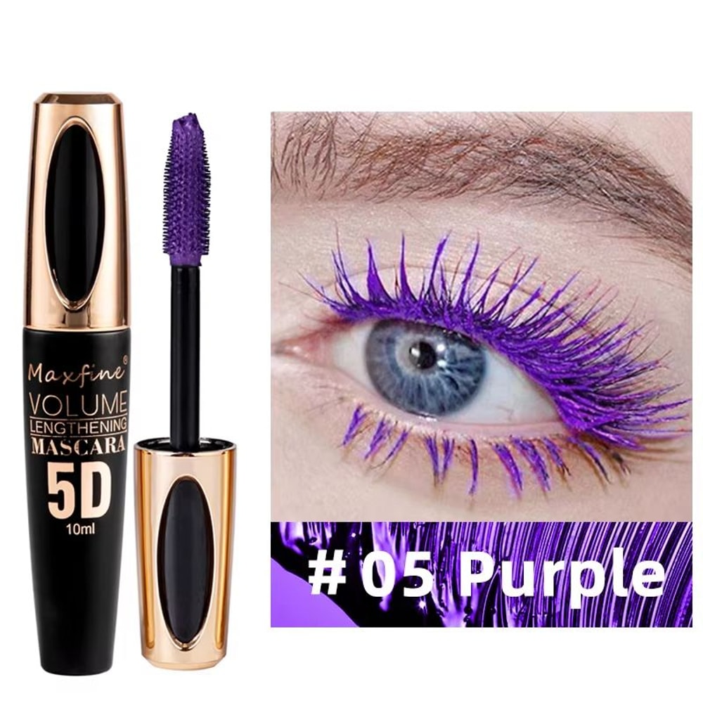 5D Silk Mascara Black Waterproof Lengthening Lash Enhancer 8