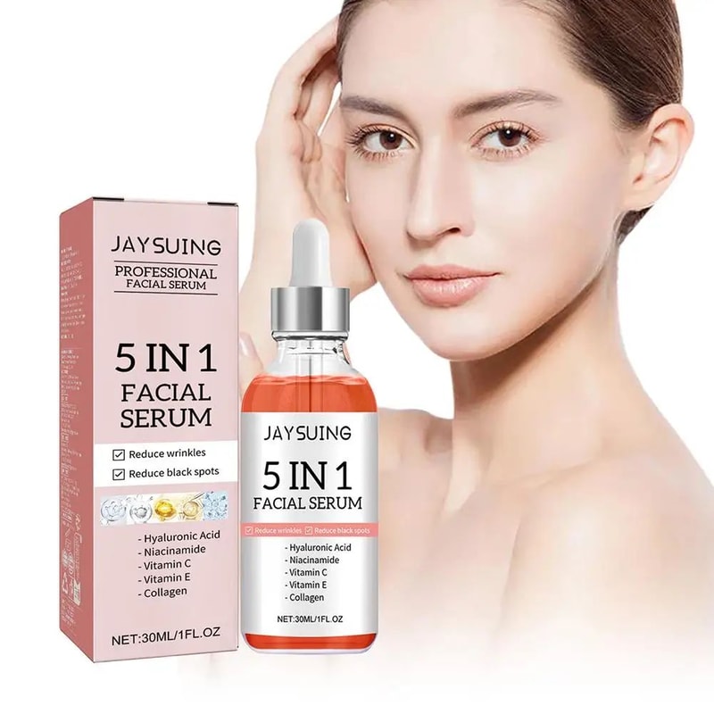5in1 Vitamin C Hyaluronic Acid Face Serum For Firming Moisturizing And Brightening 5