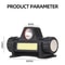 USB Rechargeable COB LED Headlamp With Strong Magnet Waterproof Outdoor Light 1