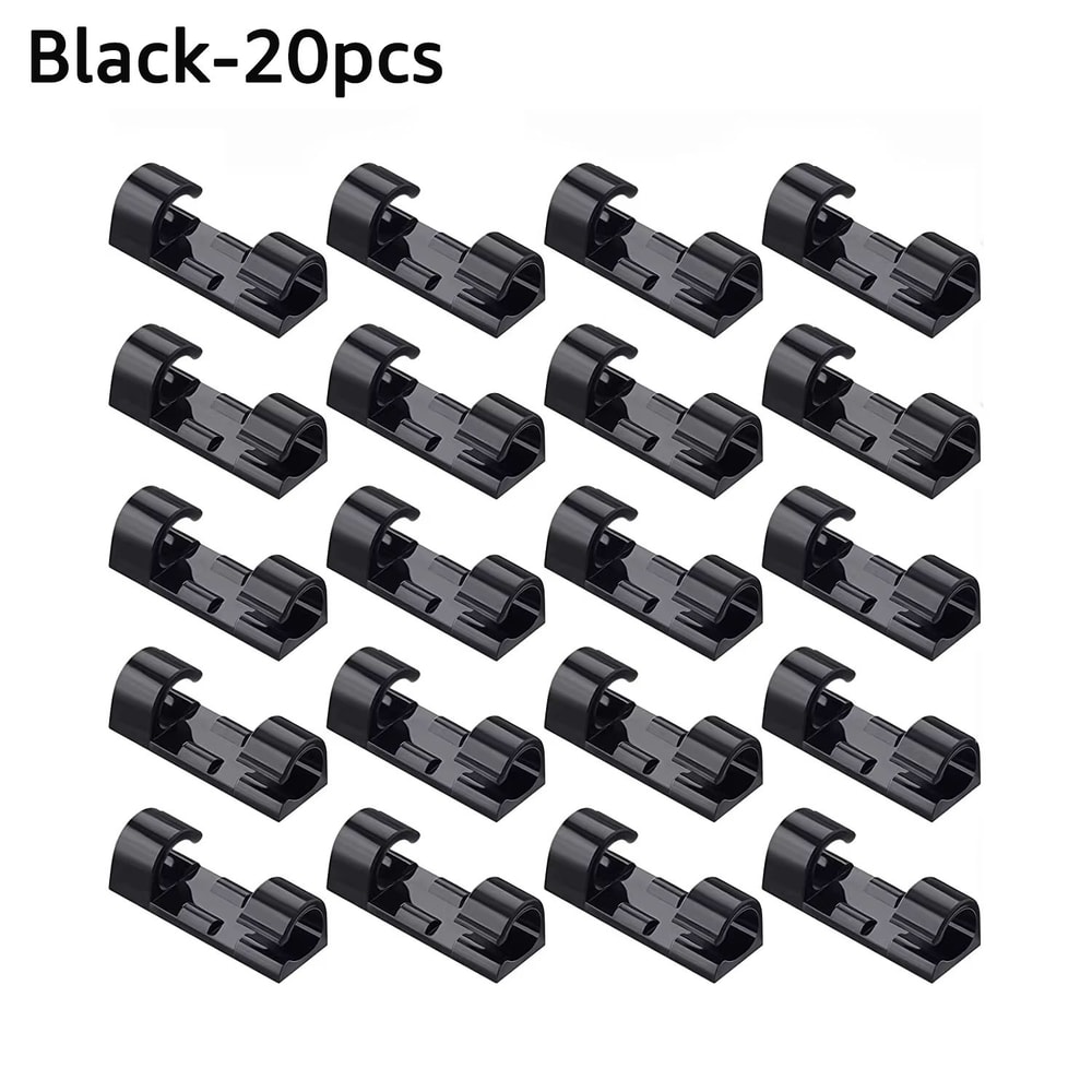 Untoom Cable Organizer Clips USB Cable Winder For Desktop Wall And Charging Cords 7