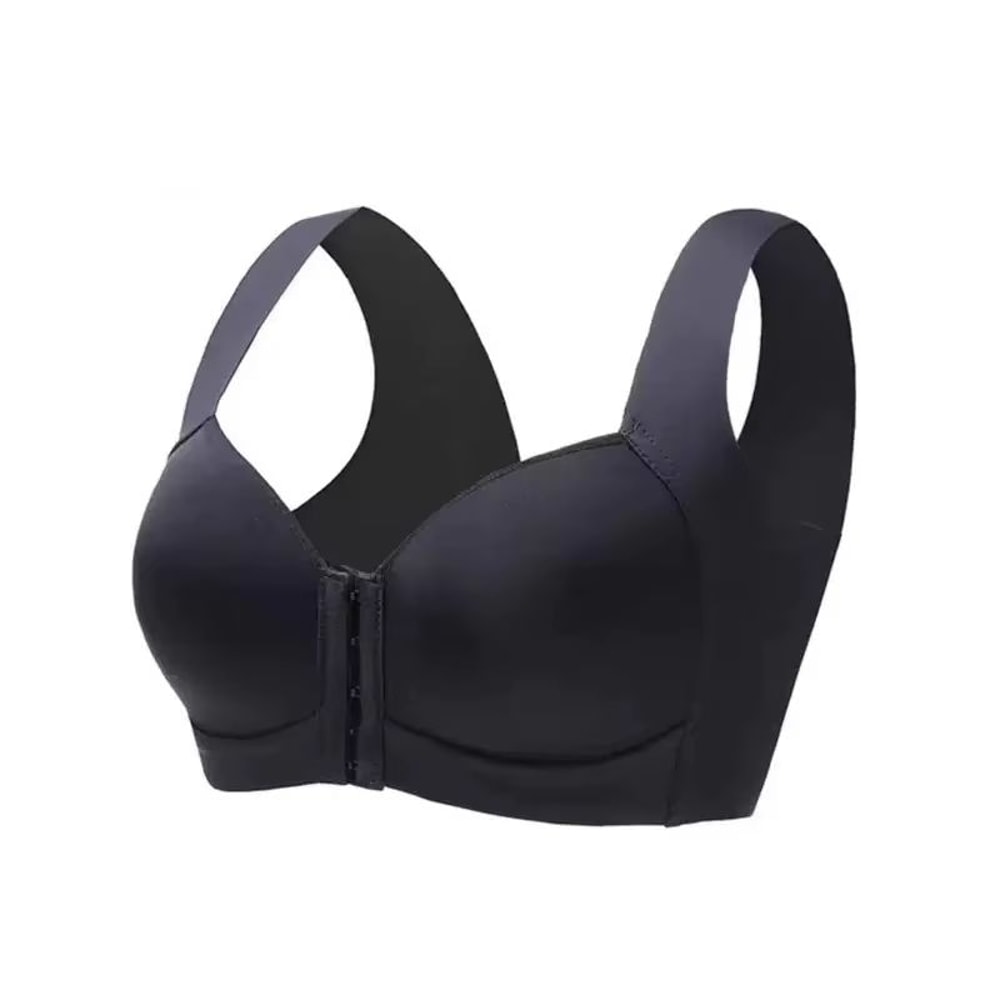 Seamless Front Closure Minimizer Bra Vest Style Fixed Cup Wireless Comfort 4