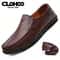 CLOHOO Handmade Mens Loafers Anti Slip Leather Slip On Driving And Business Casual Shoes 7