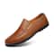 CLOHOO Handmade Mens Loafers Anti Slip Leather Slip On Driving And Business Casual Shoes 8