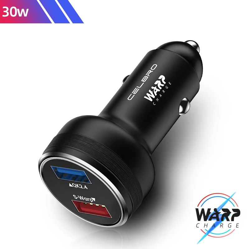 OnePlus Dual USB Car Charger 80W Super Fast SuperVOOC Warp Charge Adapter 7