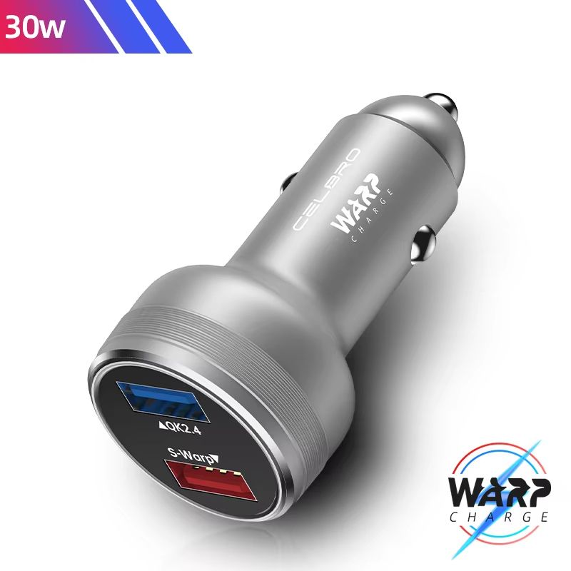 OnePlus Dual USB Car Charger 80W Super Fast SuperVOOC Warp Charge Adapter 8