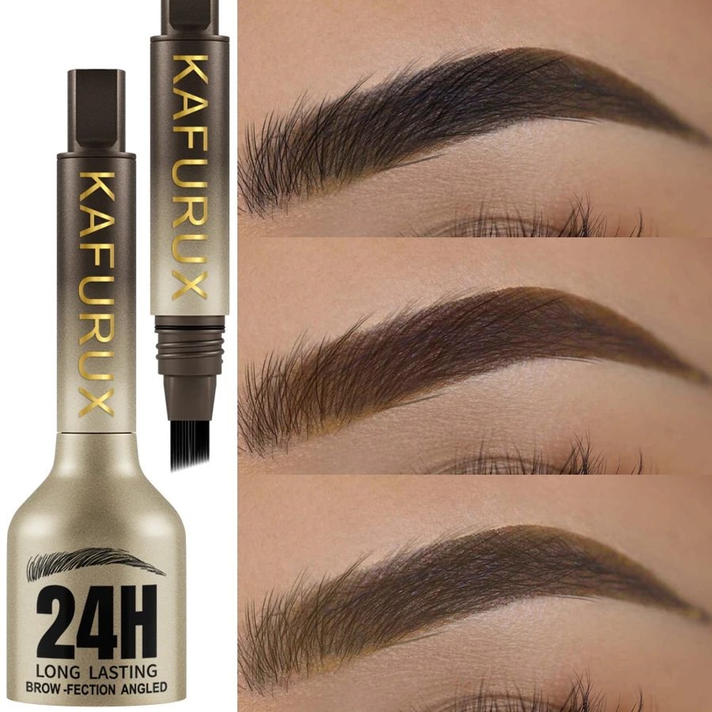 3D Long Lasting Waterproof Eyebrow Pencil With Natural Brush 0