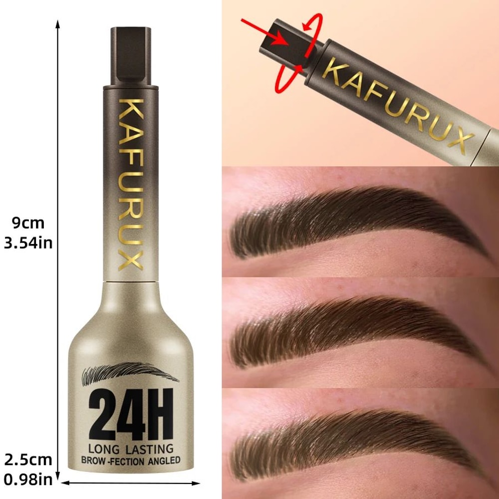 3D Long Lasting Waterproof Eyebrow Pencil With Natural Brush 2