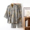 Mens Cotton Kimono Pajama Robe With Jacquard Print For Breathable Spring Comfort 9