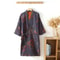 Mens Cotton Kimono Pajama Robe With Jacquard Print For Breathable Spring Comfort 7