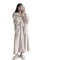 Womens Coral Velvet Long Robe For Autumn And Winter Cozy Home Wear 5