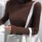 Womens Korean Slim Turtleneck Knitted Sweater For Autumn And Winter 9