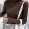 Womens Korean Slim Turtleneck Knitted Sweater For Autumn And Winter 9