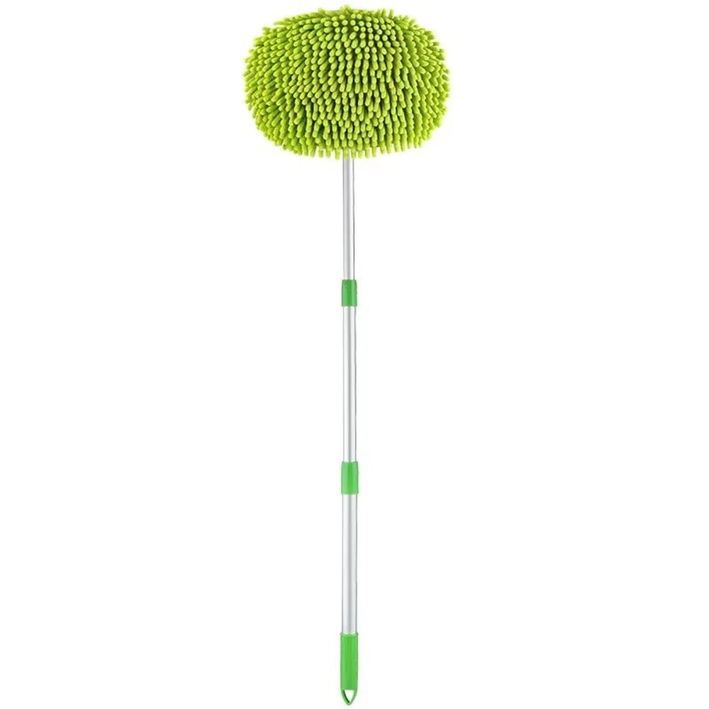 Rotating Telescopic Car Wash Mop Brush Head For Roof And Window Cleaning 3