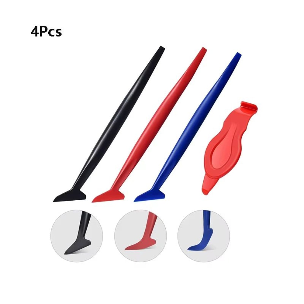 Car Wrap Vinyl Installation Micro Squeegee And Curved Slot Tool Set 8