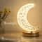 Crystal TouchDimming 3D Moon USB LED Night Light For Bedroom Ambient Decor 0