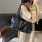 Vintage Chic Large Capacity PU Leather Shoulder Tote Bag 4