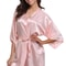 Silk Satin Kimono Robe For Women Navy Blue Bridesmaid Dressing Gown 1
