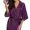 Silk Satin Kimono Robe For Women Navy Blue Bridesmaid Dressing Gown 8