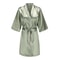 Grass Green Satin Bridal Party Robes With White Letter Bridesmaid Style 5