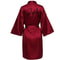 Team Bride Satin Kimono Robe With Black Letters For Wedding Party 1
