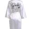 Team Bride Satin Kimono Robe With Black Letters For Wedding Party 2