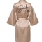 Team Bride Satin Kimono Robe With Black Letters For Wedding Party 5