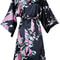Floral Satin Kimono Robe For Women Bridal Bridesmaid Loungewear 5