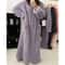 Womens Winter Coral Velvet Jacquard Sleepwear Gown Warm Loungewear 3
