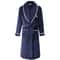 Plus Size Thick Flannel Mens Coral Fleece Kimono Bathrobe Loungewear 7