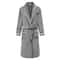 Plus Size Thick Flannel Mens Coral Fleece Kimono Bathrobe Loungewear 8
