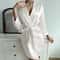 Womens Summer Ice Silk LaceUp Home Pajama Robe 11