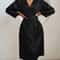Womens Elegant Satin Robe With Belt For Silky Comfort Loungewear 7