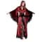 Womens Long Black Silk Satin Lace Trim Kimono Robe For Photo Shoot And Wedding 6