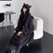 Womens Thickened Oversized Hooded Padded Pajama Dress Warm Winter Homewear 2