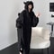Womens Thickened Oversized Hooded Padded Pajama Dress Warm Winter Homewear 4
