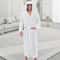 Mens Hooded Flannel Bathrobe Long Soft Lounging Sleepwear Robe 4