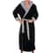 Mens Hooded Flannel Bathrobe Long Soft Lounging Sleepwear Robe 9