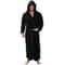 Mens Hooded Flannel Bathrobe Long Soft Lounging Sleepwear Robe 7