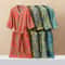 Womens Cotton Printed Kimono Bathrobe QuickDry Homewear For Spring Summer 1