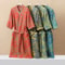 Womens Cotton Printed Kimono Bathrobe QuickDry Homewear For Spring Summer 1