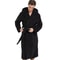 Mens Hooded Thickened Velvet Jacquard Warm Homewear Robe 3