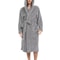 Mens Hooded Thickened Velvet Jacquard Warm Homewear Robe 8