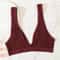 Womens Deep VNeck Seamless PushUp Bralette Wireless Lingerie Crop Top 16