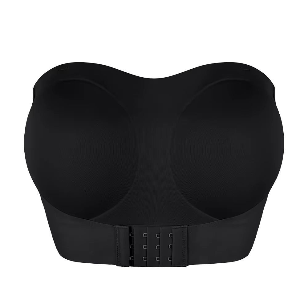 Womens Strapless Padded FrontButton Cross Bandage Bra Smooth Plus Size Lingerie 7